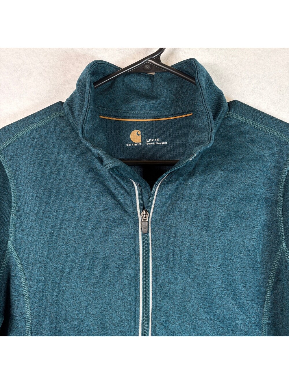 Carhartt Force Extremes Full Zip Jacket Large 12-14 Teal Blue - Picture 2 of 8